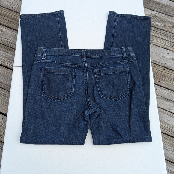 Ann Taylor Denim - Ann Taylor Straight Leg Jeans - Dark Blue Denim